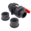 1" 772ST SCH 80 Gray True Union PVC Ball Valve (Solvent & Threaded)