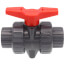 1" 772ST SCH 80 Gray True Union PVC Ball Valve (Solvent & Threaded)