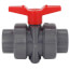 1-1/4" 772ST SCH 80 Gray True Union PVC Ball Valve (Solvent & Threaded)