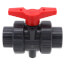 1-1/2" 772ST SCH 80 Gray True Union PVC Ball Valve (Solvent & Threaded)