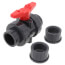 1-1/2" 772ST SCH 80 Gray True Union PVC Ball Valve (Solvent & Threaded)
