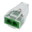 Pushwire Connector for Junction Boxes, 18-12 AWG - 2 Ports, Green (Box of 100)