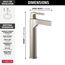 Zura Single Handle Vessel Bathroom Faucet, 1.2 GPM (Stainless), 774-SS-DST
