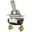 2-Terminal On-Off SPST Bat Handle Toggle Switch with Wire Leads (125/250V)
