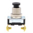 Black Plastic Momentary Contact Push-Button Switch with Screw Termination (120/240V)