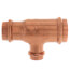 1" x 3/4" x 1/2" ProPress Copper Tee