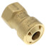 3/8" ZoomLock PUSH R410A Optimized SAE Flare Adapter (PZKP-F6-HNBR)