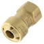 3/8" ZoomLock PUSH R410A Optimized SAE Flare Adapter (PZKP-F6-HNBR)