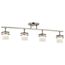 Hendrik 30" 4 Light Rail Light w/ Satin Etched Cased Opal (Brushed Nickel)