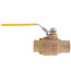 1" Full Port Contractor Series Sweat Ball Valve w/ Locking Handle (68 Cv)