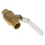 3/4" Sweat x 3/4" Sweat Full Port Solder Ball Valve w/ Stainless Steel Lever and Nut (Lead Free)