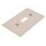 1-Gang Electrical Wall Plate, Toggle Switch (Light Almond)