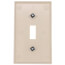 1-Gang Electrical Wall Plate, Toggle Switch (Light Almond)