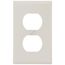1-Gang Electrical Wall Plate, Duplex Receptacle (Light Almond)