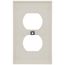 1-Gang Electrical Wall Plate, Duplex Receptacle (Light Almond)