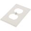 1-Gang Electrical Wall Plate, Duplex Receptacle (Light Almond)