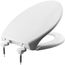 Elongated Hospitality Plastic Toilet Seat, STA-TITE, DuraGuard (White)