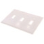 3-Gang Electrical Wall Plate, 3 Toggles, Device Mount (Light Almond)