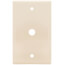 1-Gang Electrical Wall Plate, .406 Inch Hole, Box Mount (Light Almond)