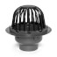 4" PVC Roof Drain w/ Plastic Dome