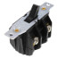 2P, 1-Phase AC Manual Controller Toggle Switch, 30A - Black (600V)