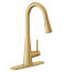 Sleek Single Handle High Arc Pulldown Kitchen Faucet (Brushed Gold), 7864BG