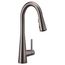 Sleek Black Stainless 1 Handle Pulldown Kitchen Faucet, 7864BLS