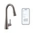 Sleek Smart Kitchen Faucet Black Stainless 1 Handle High Arc Pulldown, 7864EVBLS