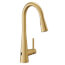 Sleek MotionSense Wave Single Handle High Arc Pulldown Kitchen Faucet (Brushed Gold), 7864EWBG