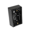 Surface-mount Back Box, Single-Gang, 1.45" Box Depth (Black)