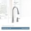 Sleek 1 Handle Pulldown Kitchen Faucet, 1.5 GPM, 7871 (Chrome)