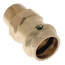 1/2" ProPress x 3/8" Male Bronze Adapter (Lead Free)
