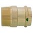 1-1/4" ProPress x Male Bronze Adapter (Lead Free)