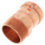 1-1/2" ProPress x 2" Male Bronze Adapter (Lead Free)