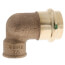 1" ProPress x 1/2" Female Bronze 90° Elbow (Lead Free)