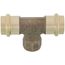 3/4" x 3/4" x 1/2" ProPress x ProPress x Female Bronze Tee (Lead Free)