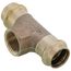 3/4" x 3/4" x 3/4" ProPress x ProPress x Female Bronze Tee