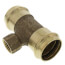 1-1/4" x 1-1/4" x 1/2" ProPress x ProPress x Female Bronze Tee (Lead Free)