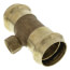 1-1/2" x 1-1/2" x 1/2" ProPress x ProPress x Female Bronze Tee (Lead Free)