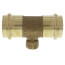1-1/2" x 1-1/2" x 1/2" ProPress x ProPress x Female Bronze Tee (Lead Free)