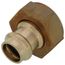 1/2" ProPress x 1" Female Bronze Union Tailpiece (Lead Free)