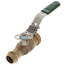 1/2" ProPress x 3/4" Hose Bronze Full Port Ball Valve w/ Lockable Metal Handle (Lead Free)