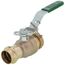 3/4" ProPress x Hose Bronze Full Port Ball Valve w/ Lockable Metal Handle (Lead Free)