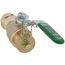 3/4" ProPress x Hose Bronze Full Port Ball Valve w/ Lockable Metal Handle (Lead Free)