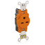 15A Isolated Ground Single Receptacle/outlet, Self-grounding
