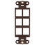 Quickport, Decora Insert, 6-port (Brown)