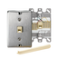 Telephone Wall Jack, 6p4c, Quick Connect, Stainless Steel