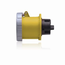 100A, 125V 2P, 3W, Outlet North American Pin & Sleeve Receptacle, IP67, Watertight (Yellow)