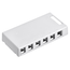 Surface-mount Quickport, Box, 6-port (White)