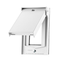 1-Gang Decora/GFCI Device Decora Wallplate/Faceplate, Weather-Resistant, Vertical (White)